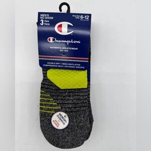 Champion double dry compression no show Socks